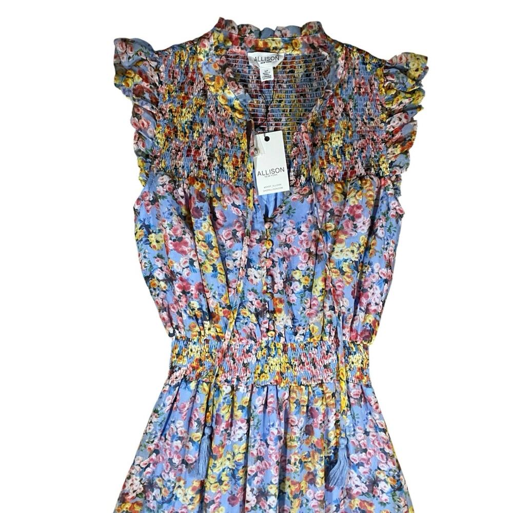 Allison New York Ruffle Tiered Floral Maxi Dress NWT - S - Picture 3 of 5